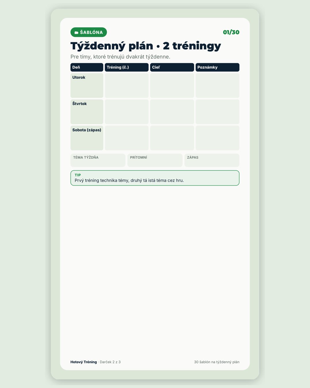 U10–U12 · Prihrávka a spracovanie